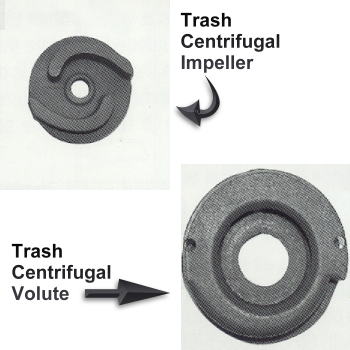 centrifugal trash pumps - impeller and volute what do they look like